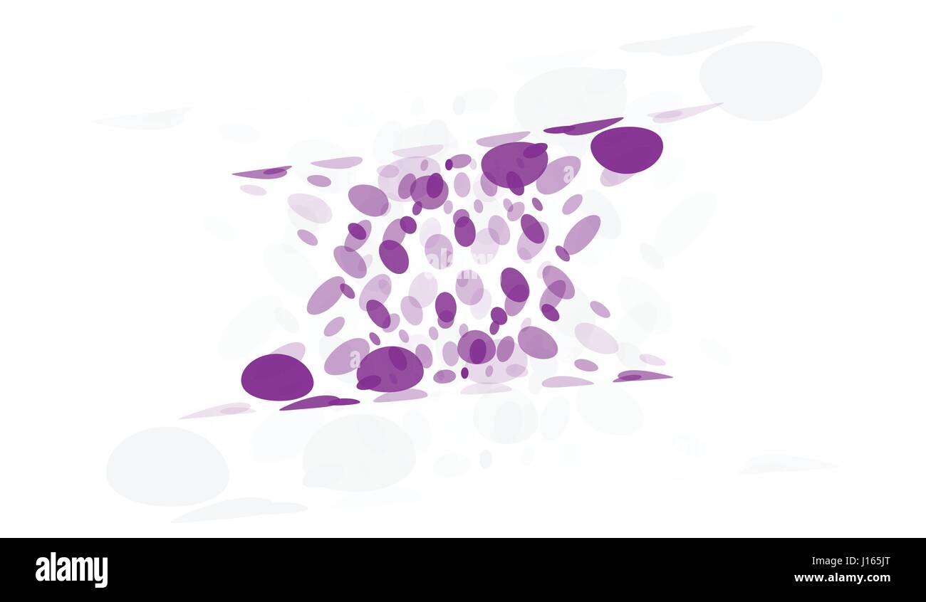 Isolierte abstrakt bunt ungewöhnliche Form Logo Blasen, gepunktete Schriftzug auf schwarzem Hintergrund-Vektor-illustration Stock Vektor