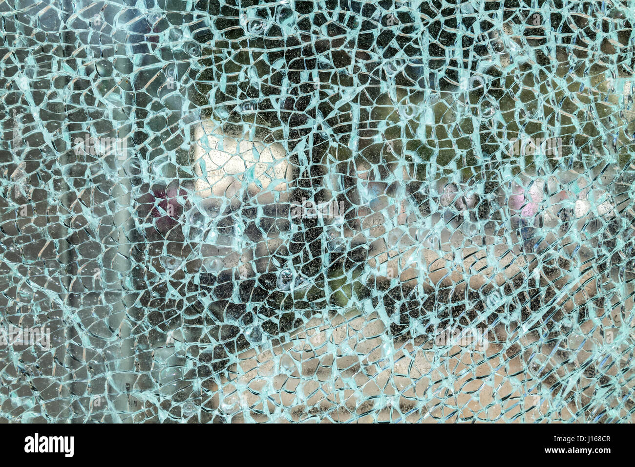 Zerbrochenes Glas-Hintergrund Stockfoto