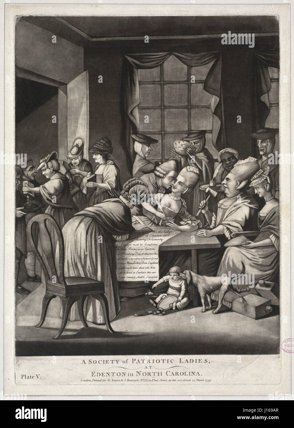 Eine Gesellschaft der patriotischen Damen am Edenton in North Carolina Stockfoto