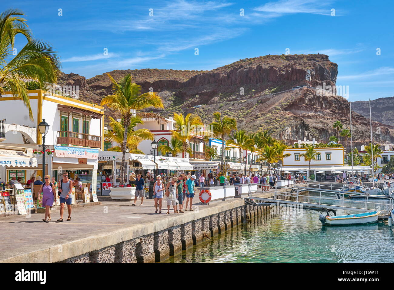 Kanarische Inseln, Gran Canaria, Puerto de Mogan, Spanien Stockfoto