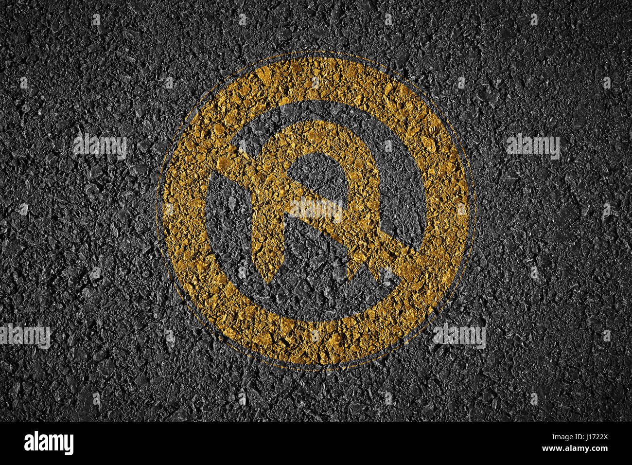 keine u-turn Stockfoto