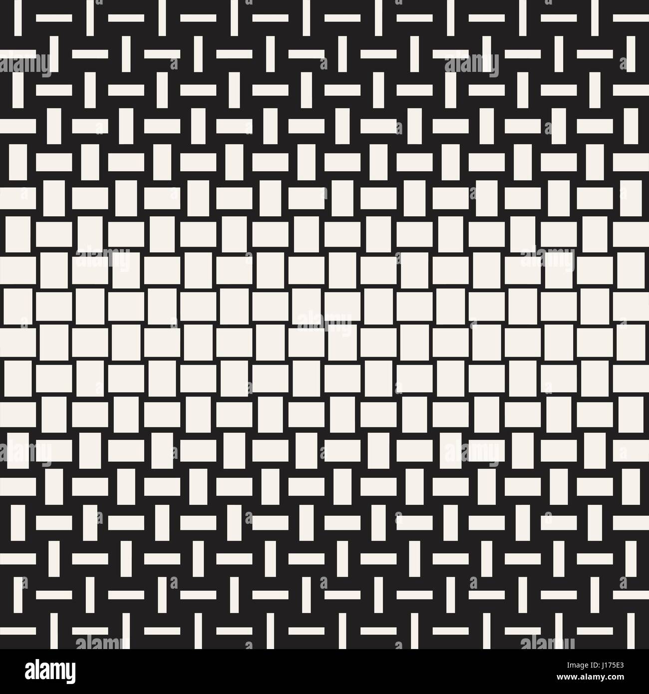 Vektor nahtlose geometrische Muster. Halbton Farbverlauf Übergang. Gewebte Linien einfache Gitter Stock Vektor