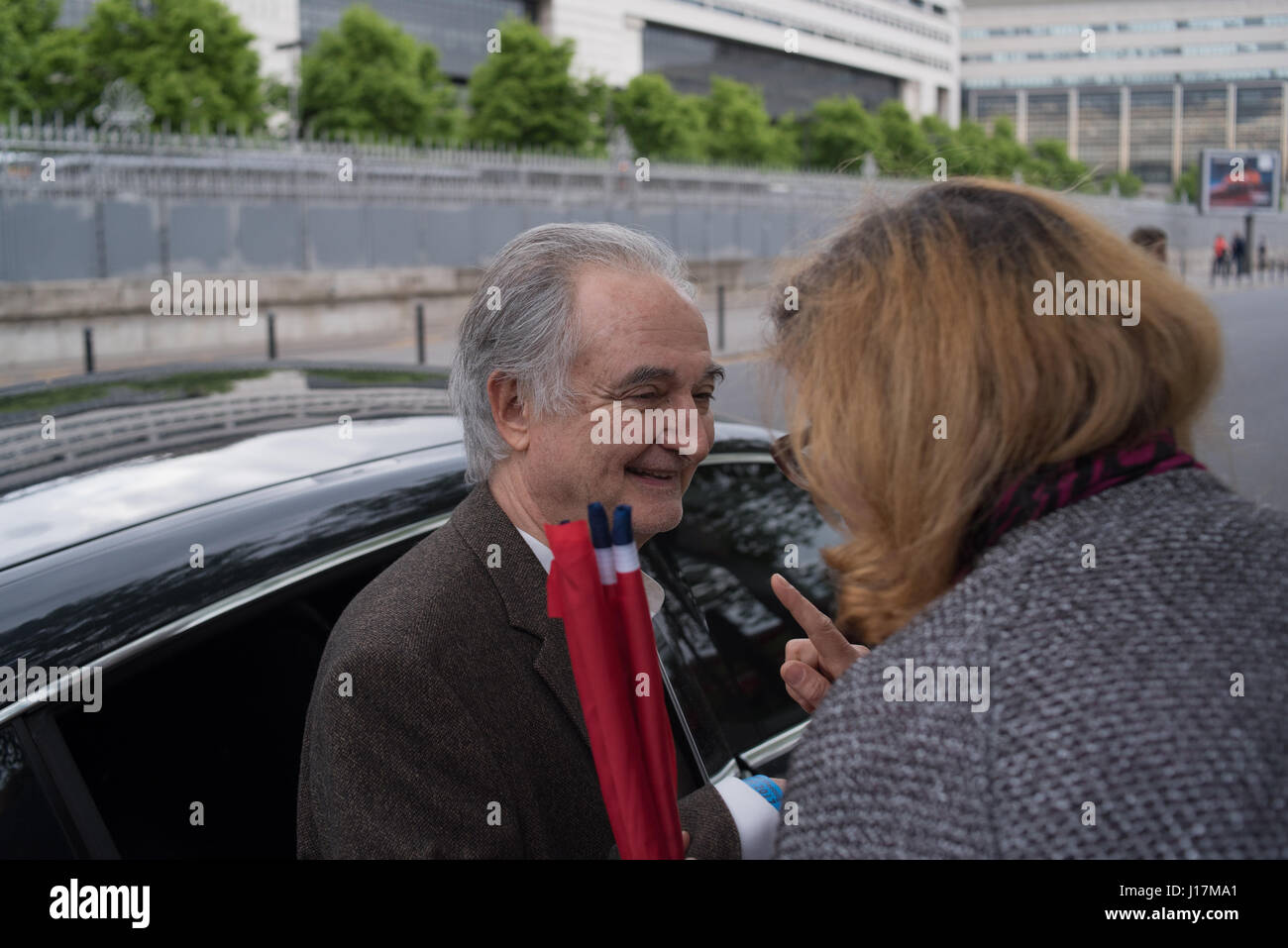 Paris - Jacques Attali, französischer Beamter, ein Ökonom und Schriftsteller Stockfoto