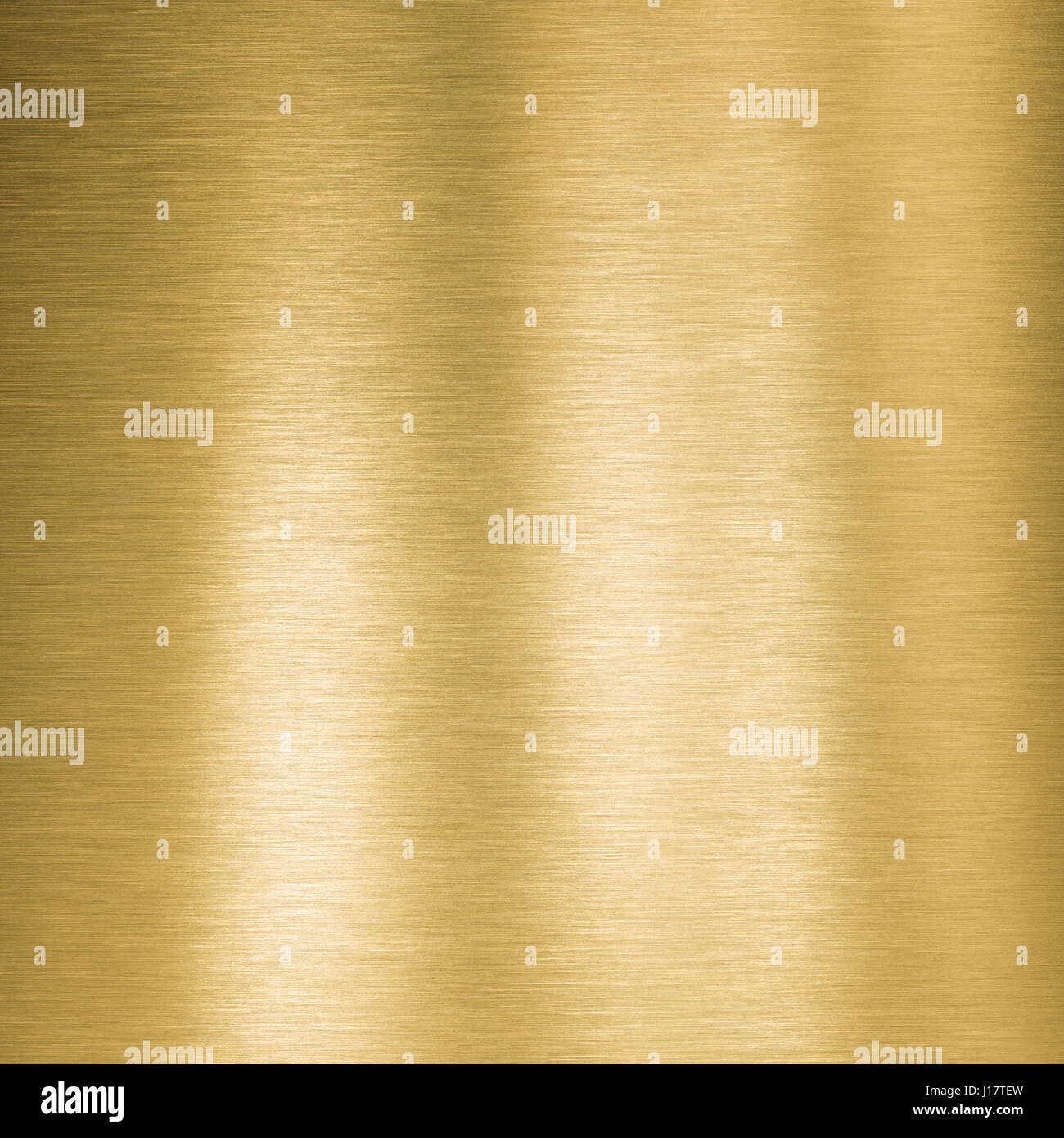 Quadrat gold Metallplatte Stockfoto