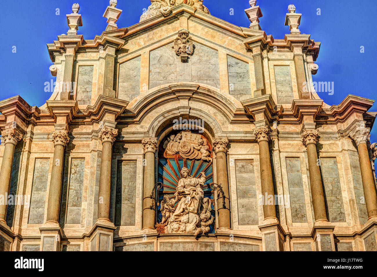 Kathedrale von Santa Agatha in Catania auf Sizilien, Italien Stockfoto