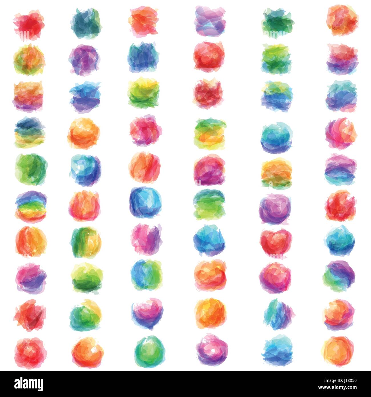 Eine Vektor-Illustration von abstrakten farbigen Aquarell-Hintergrund Stock Vektor