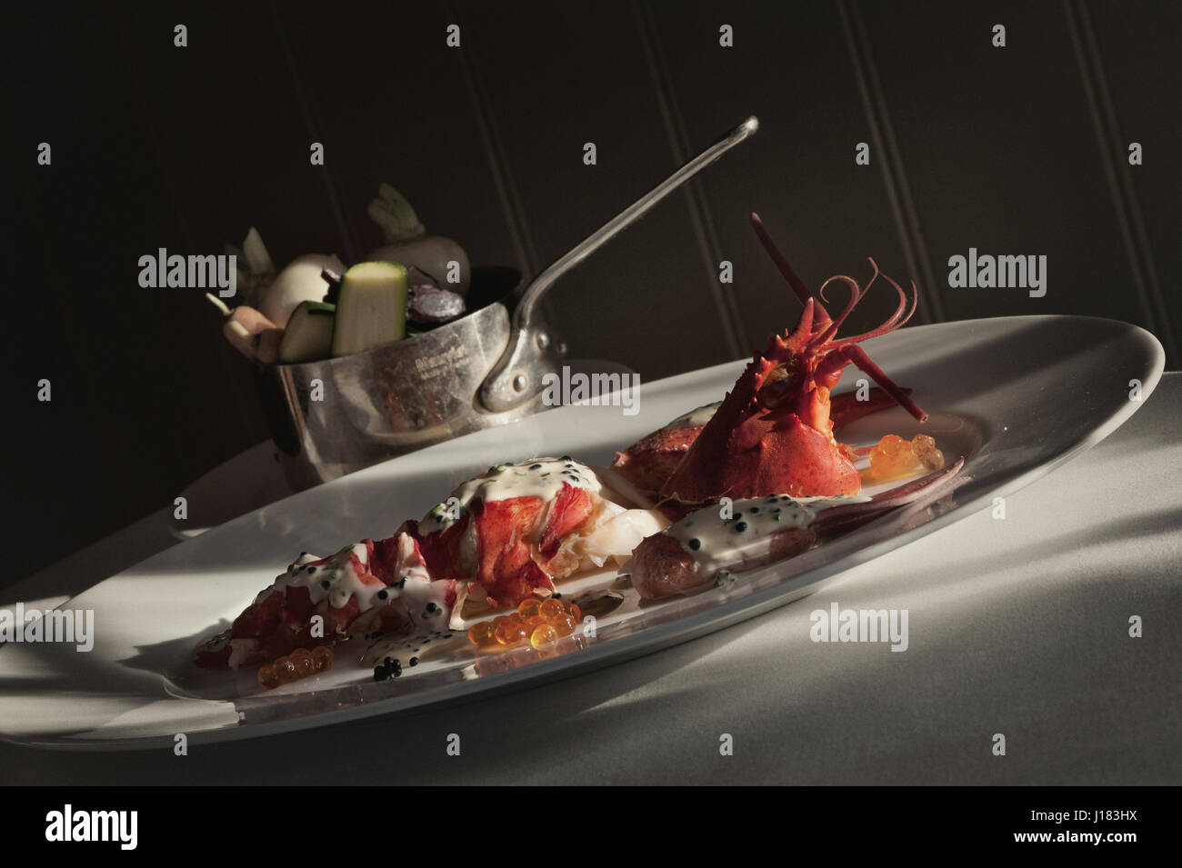 gekochter Hummer Stockfoto