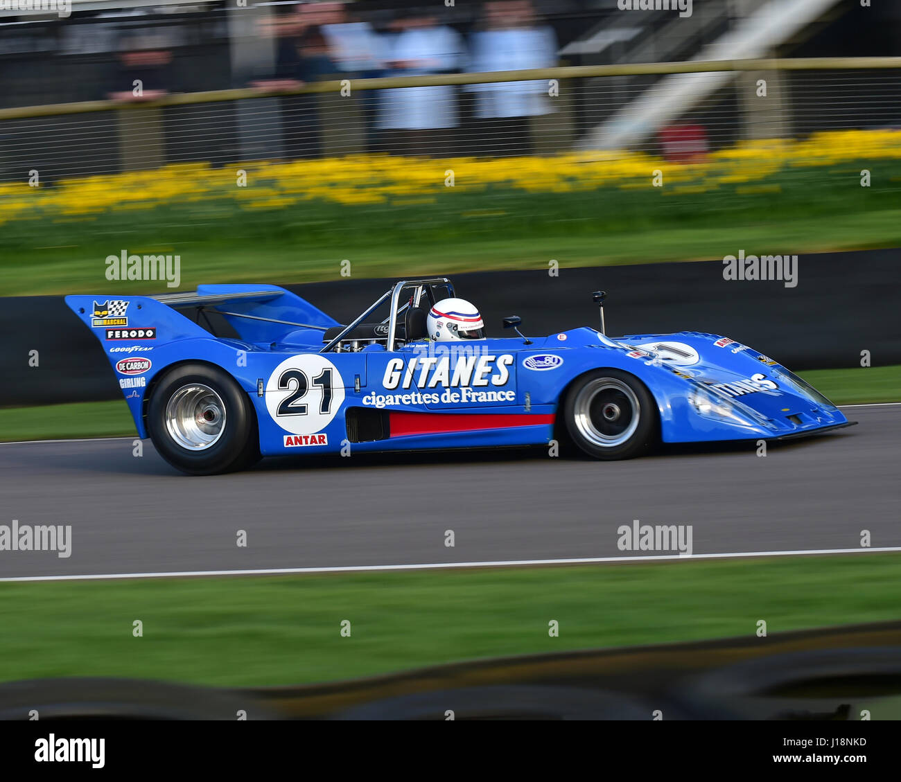 Leo Voyazides, Lola-Cosworth T282, 3-Liter-Sportwagen-Prototypen, Goodwood 75. Mitgliederversammlung März 2017, Goodwood Motor Circuit, GRRC, Motorsport, Stockfoto