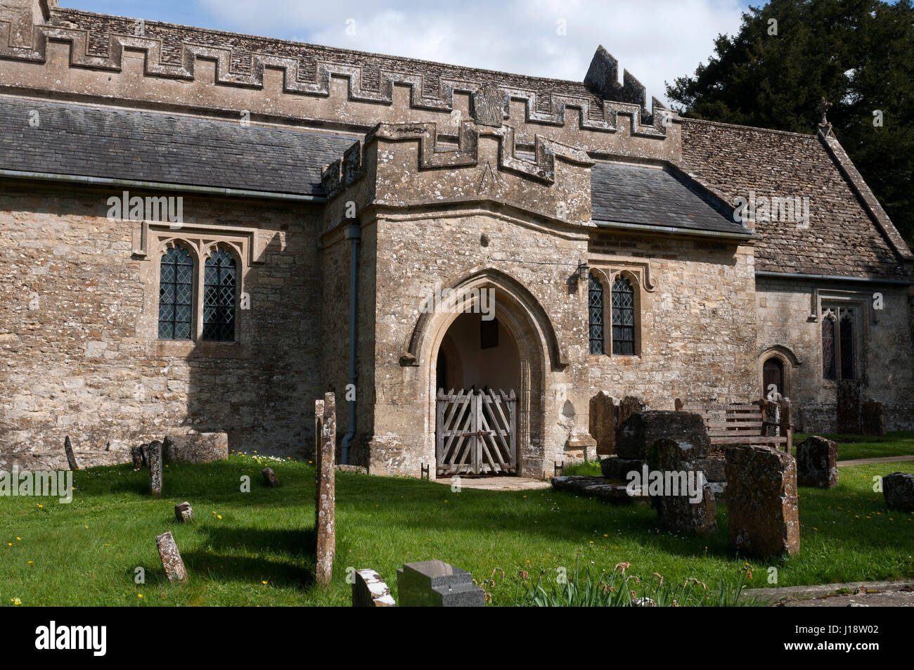 St. Edward der Bekenner Kirche, Westcote Barton, Oxfordshire, England, Vereinigtes Königreich Stockfoto