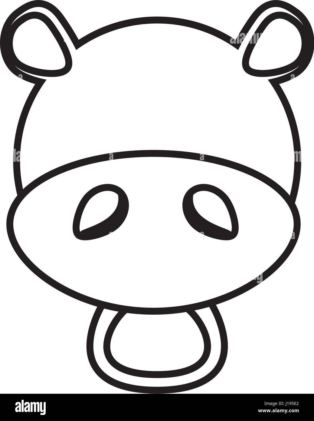 Nilpferd Kopf Malvorlage Coloring and Malvorlagan