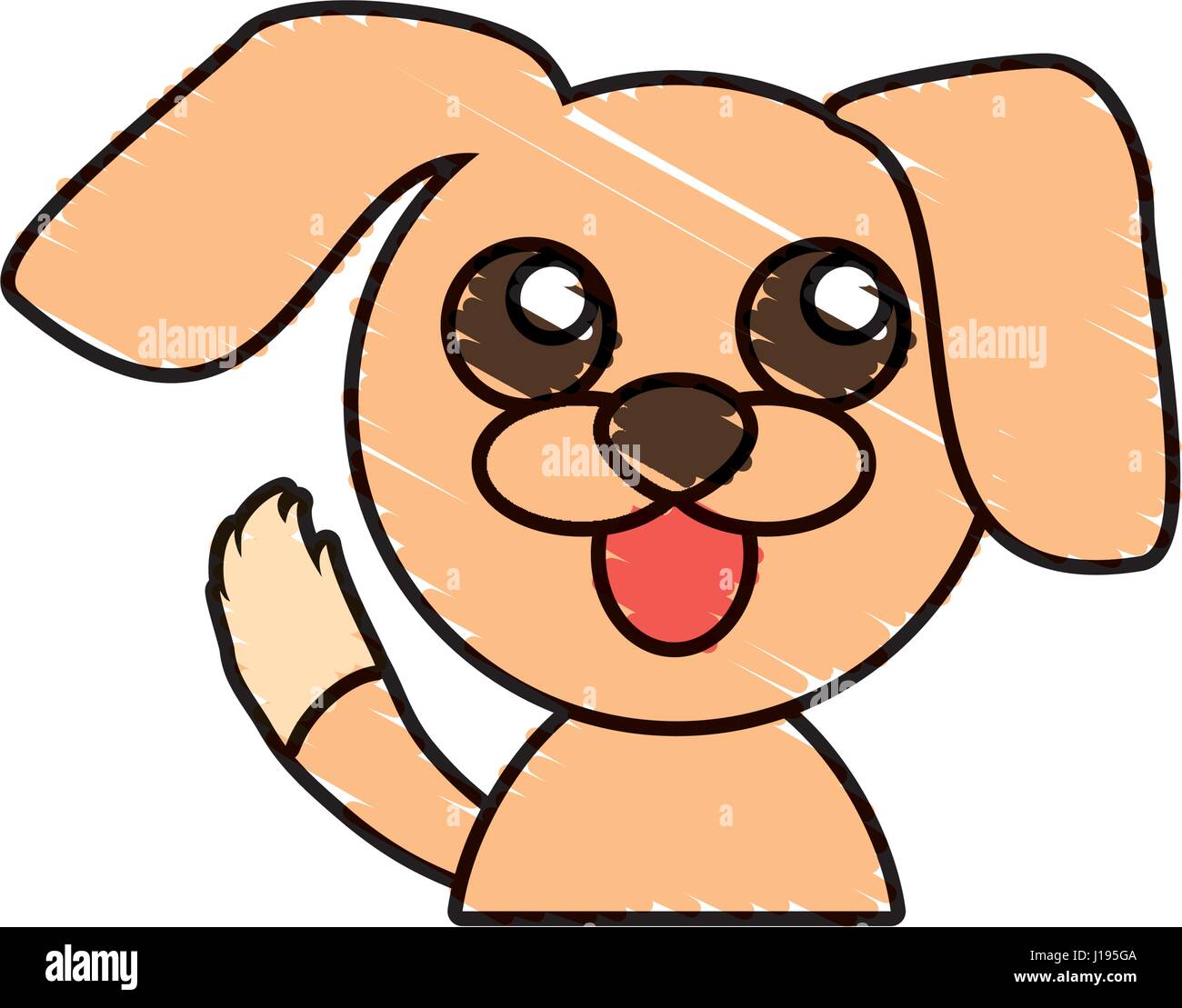 Hund Tier Comic zu zeichnen Alamy