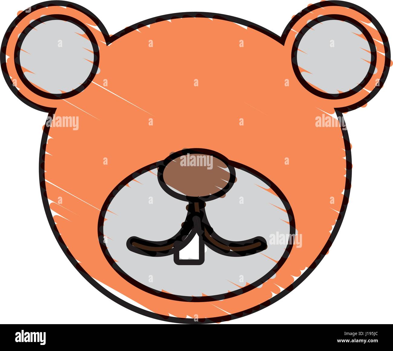 Zeichnung Bär Gesicht Tiere Stock-Vektorgrafik - Alamy