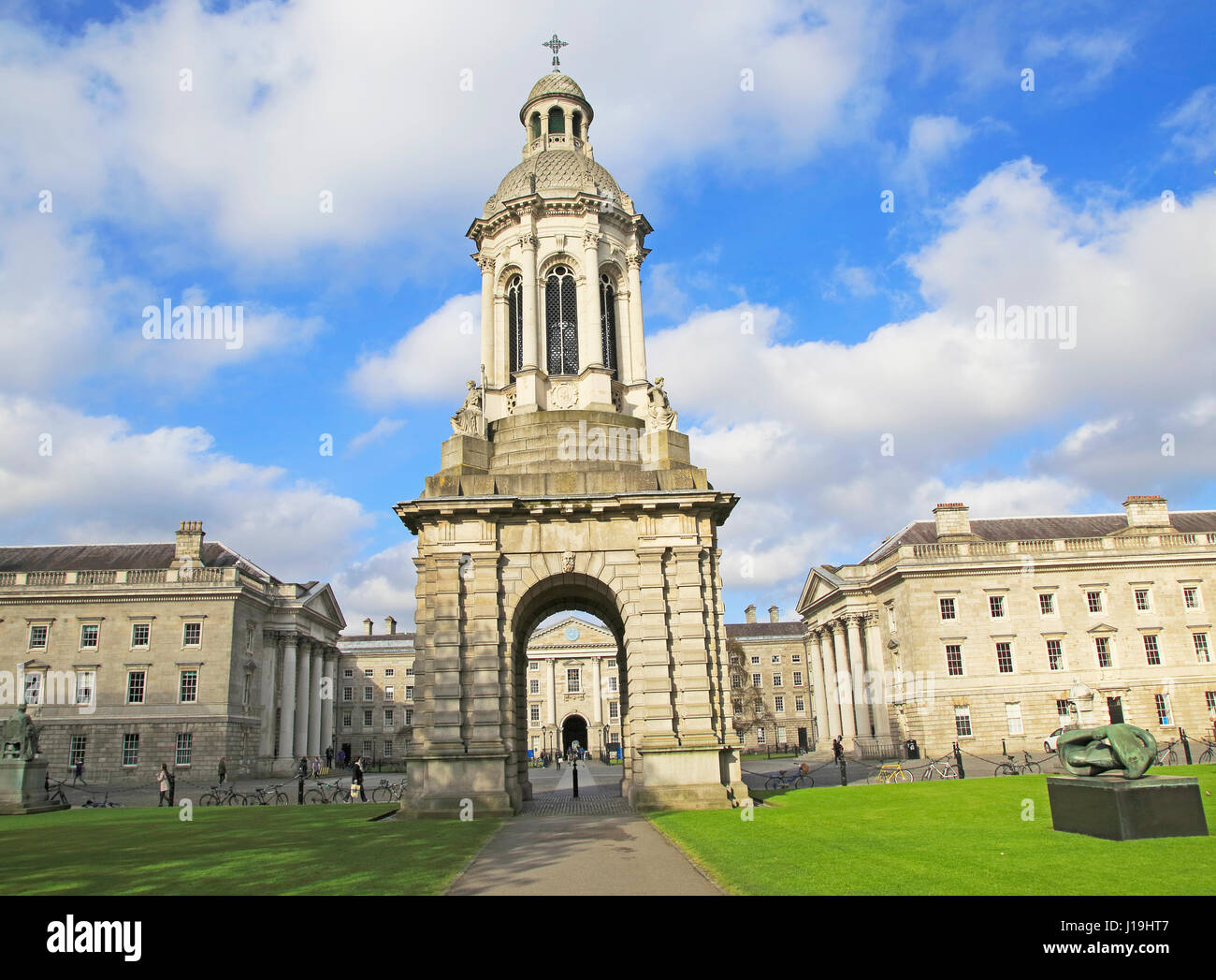 Trinity College Universität, Stadt von Dublin, Irland, Republik Irland Stockfoto