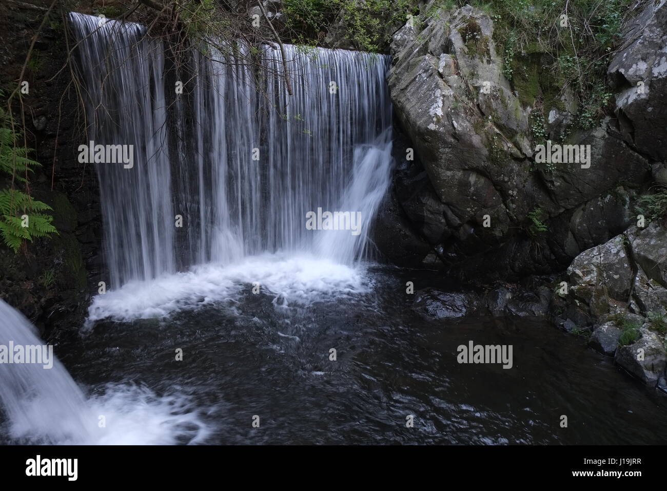 Flussstrand Nossa Senhora da Piedade in Serra da Região, Coimbra, Portugal Stockfoto