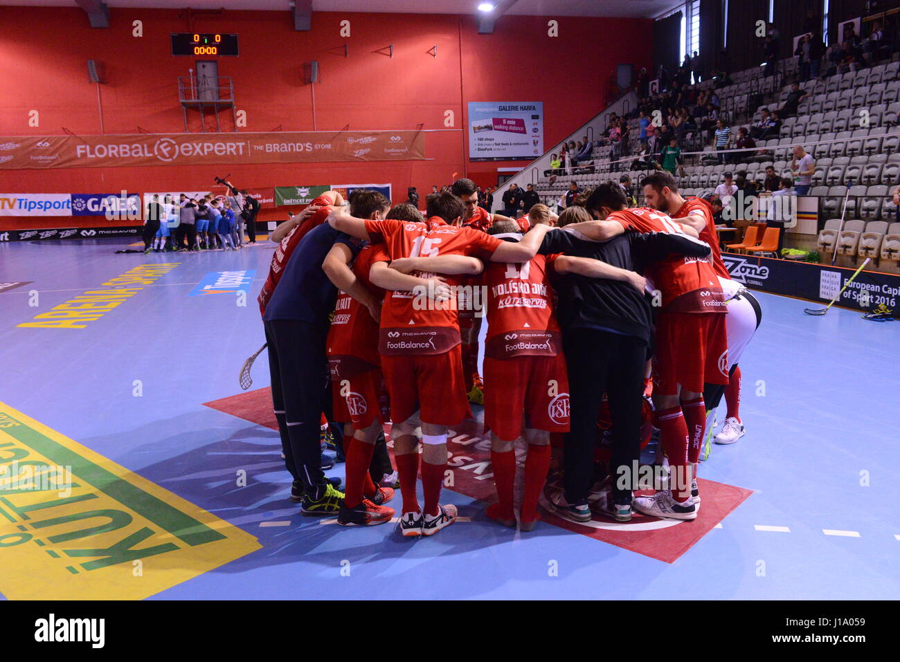 Tatran Stresovice vs. Technologie Mlada Boleslav Stockfoto