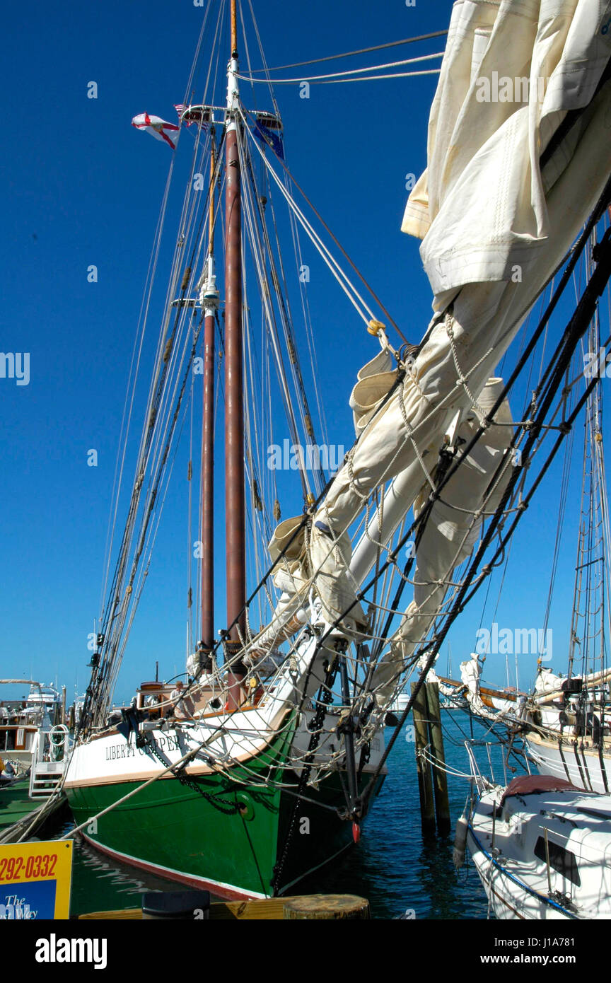 Key West-Boote im Hafen t Stockfoto
