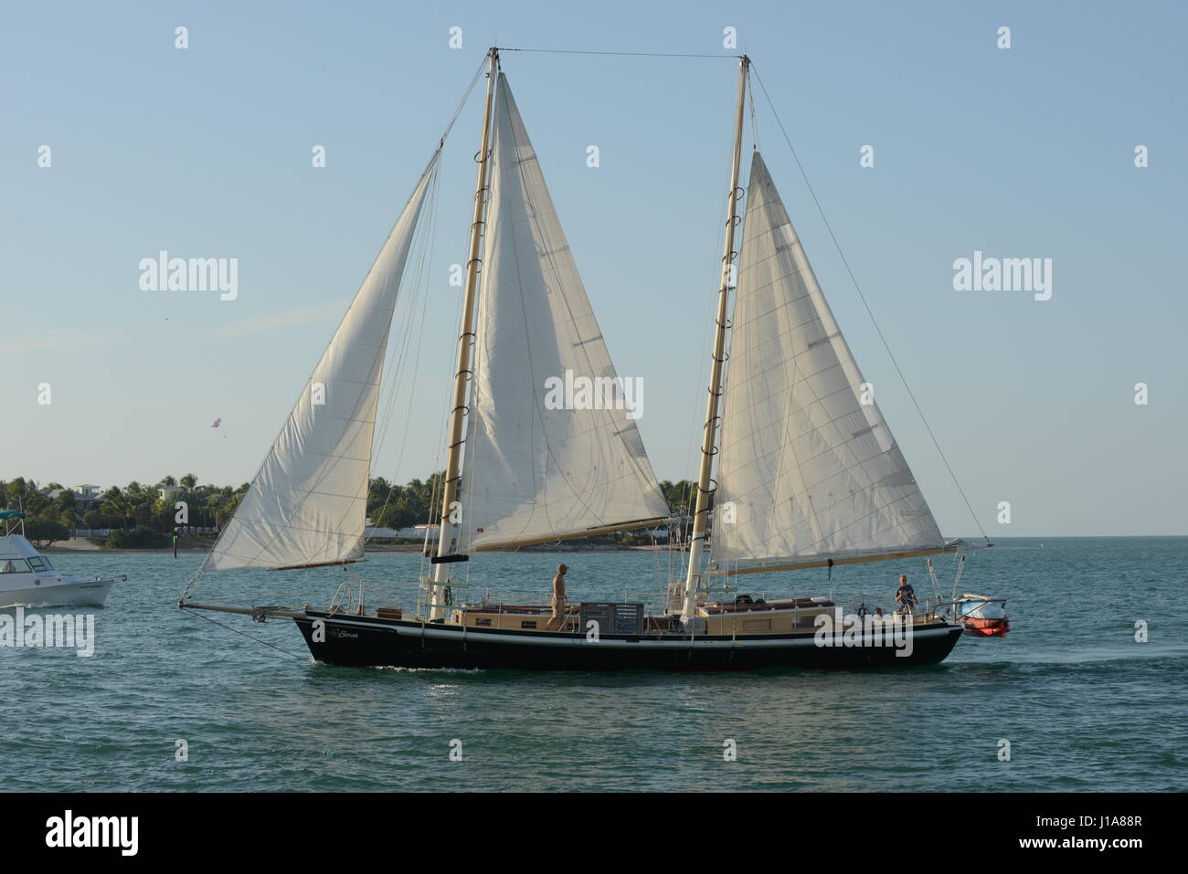 Key West Florida USA Segelboote Stockfoto