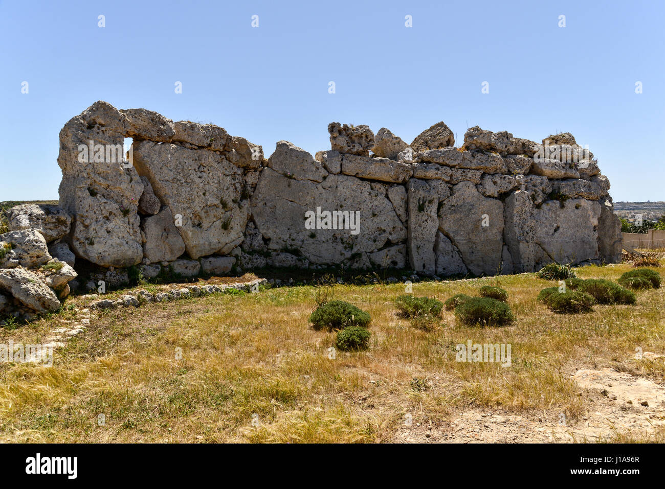 Nördlichen Höhe - Ġgantija neolithischen Tempel - Gozo, Malta Stockfoto