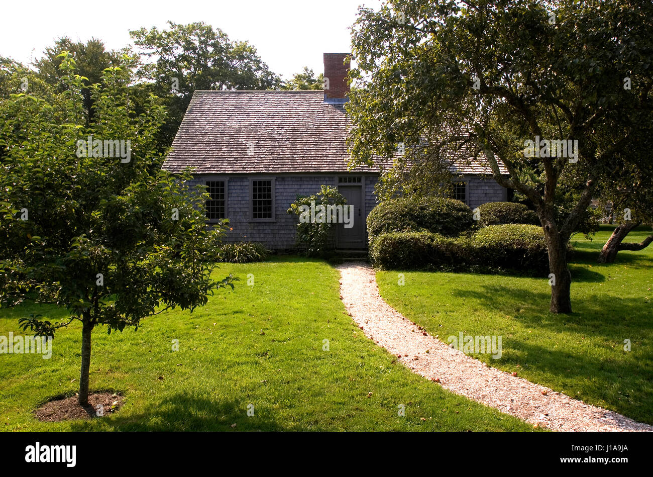 Edgartown, Massachusetts (Martha es Vineyard). Die Vincent House & Museum - Edgartowns älteste Haus (USA) Stockfoto