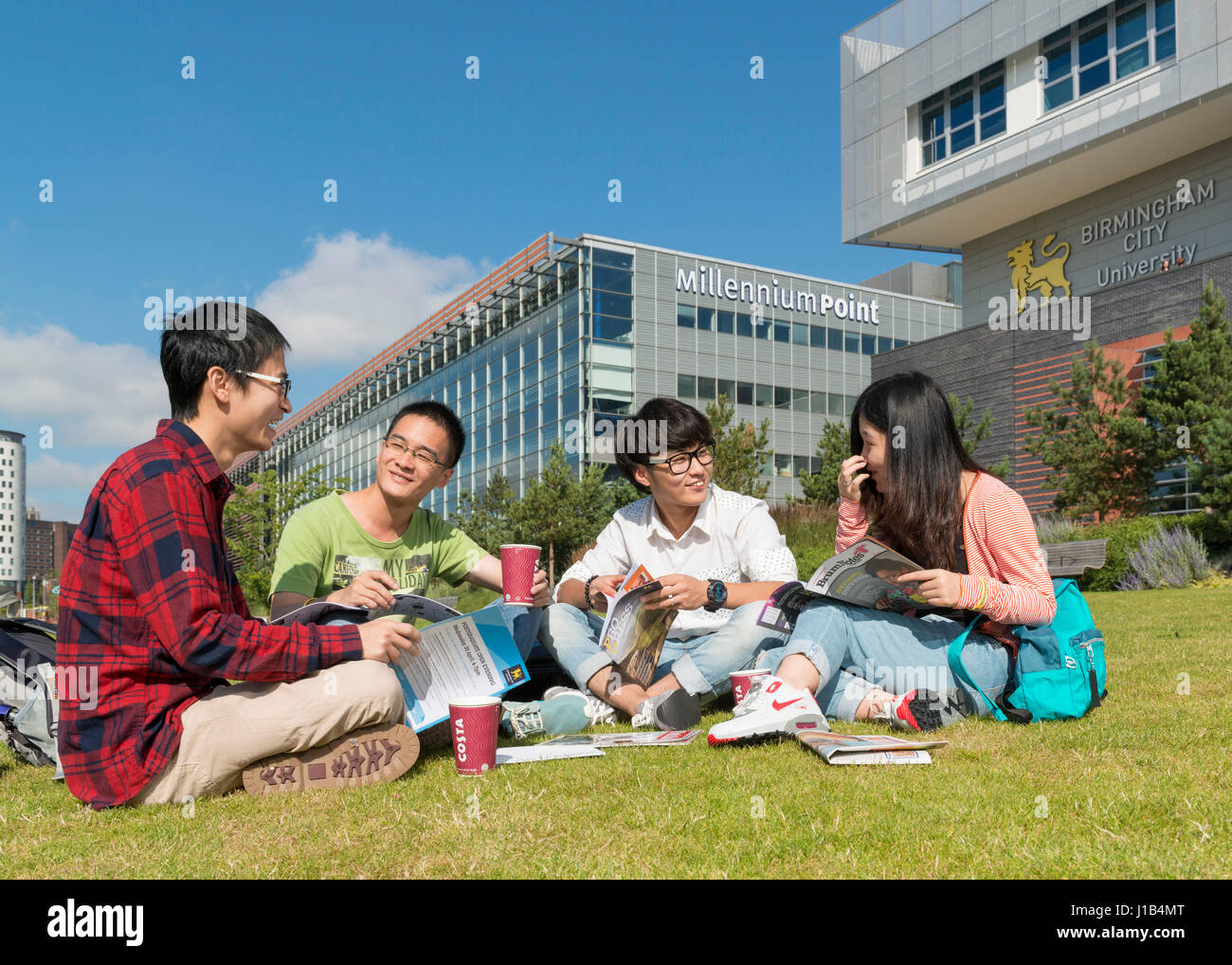 Internationalen chinesischen Studenten. Stockfoto