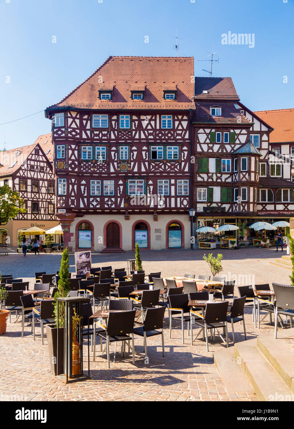 Von Palm che Haus in der Altstadt von Mosbach, Baden Württemberg, in Süddeutschland Stockfoto