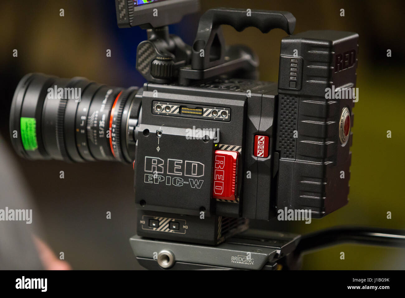 EUGENE, OR - 7. April 2017: RED Kameras Kino Produktionsanlagen in einem Film Lab an der University of Oregon in einem Vortrag und demonstration Stockfoto