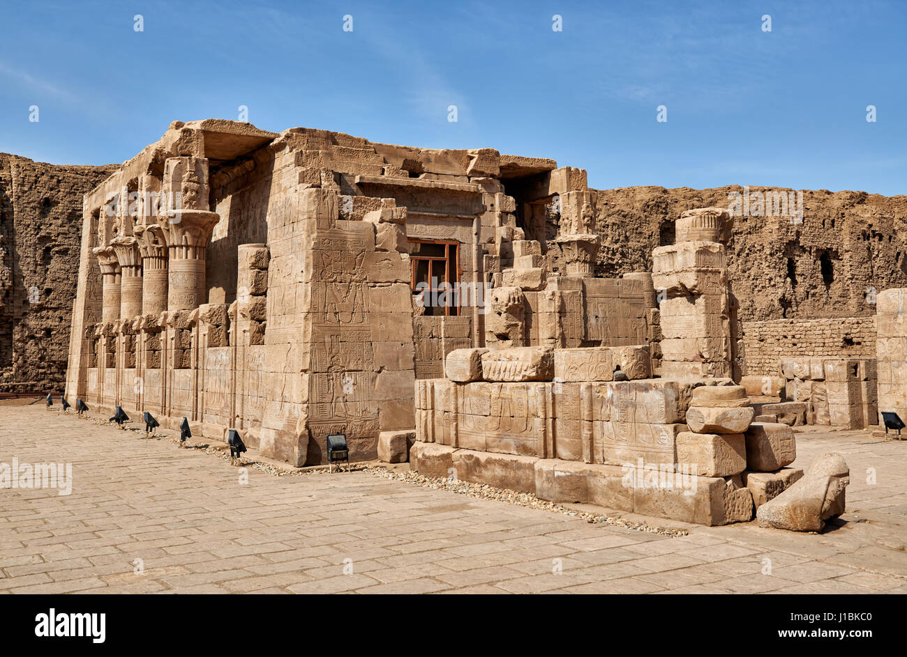 Die Mammisi (Haus der Fostress) im Tempel von Edfu, Ägypten, Afrika Stockfoto