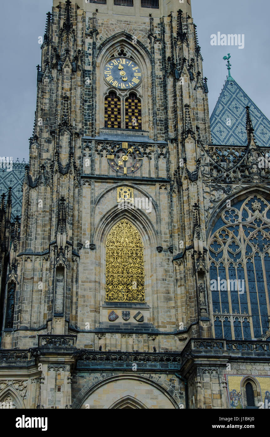 Das Design der gotischen Kathedrale wurde der französische Architekt Matthias von Arras anvertraut, die Inspiration im klassischen französischen Kathedralen gefunden. Stockfoto