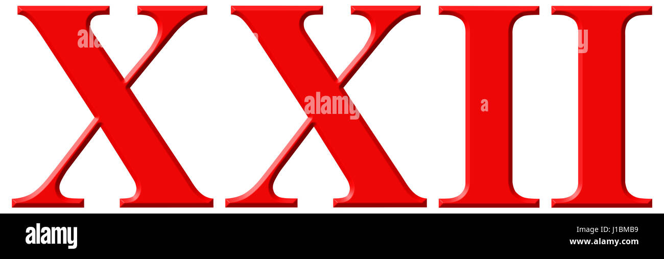 Roman Numeral Xxii Duo Et Stockfotos Und Bilder Kaufen Alamy