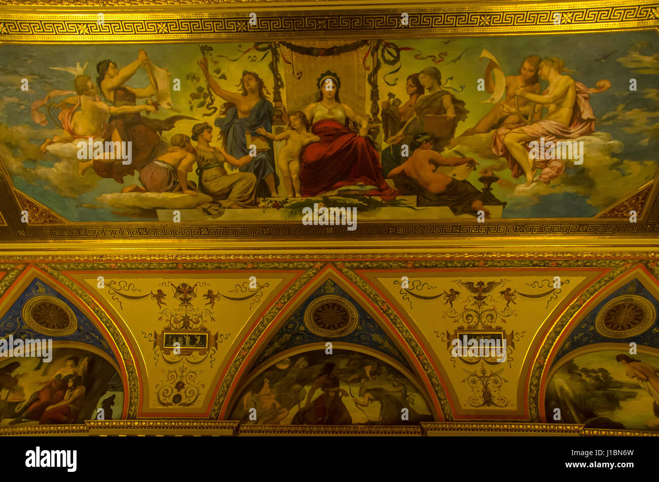 Das Prager Nationaltheater ist ein Symbol der tschechische nationale Identität und kulturelles Erbe und ein nationales Monument der tschechischen Geschichte und Kunst. Stockfoto