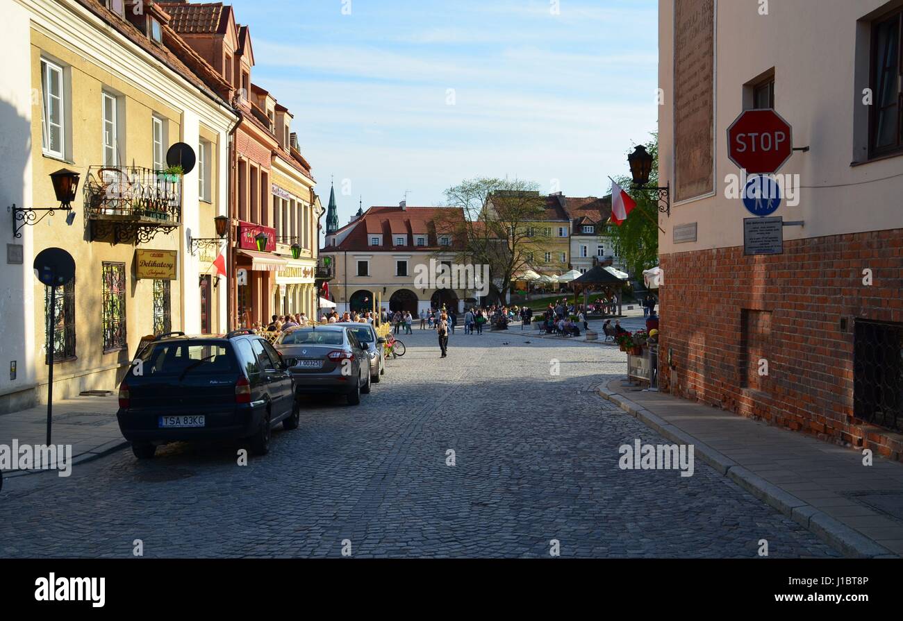 Altbauten in Sandomierz, Polen Stockfoto