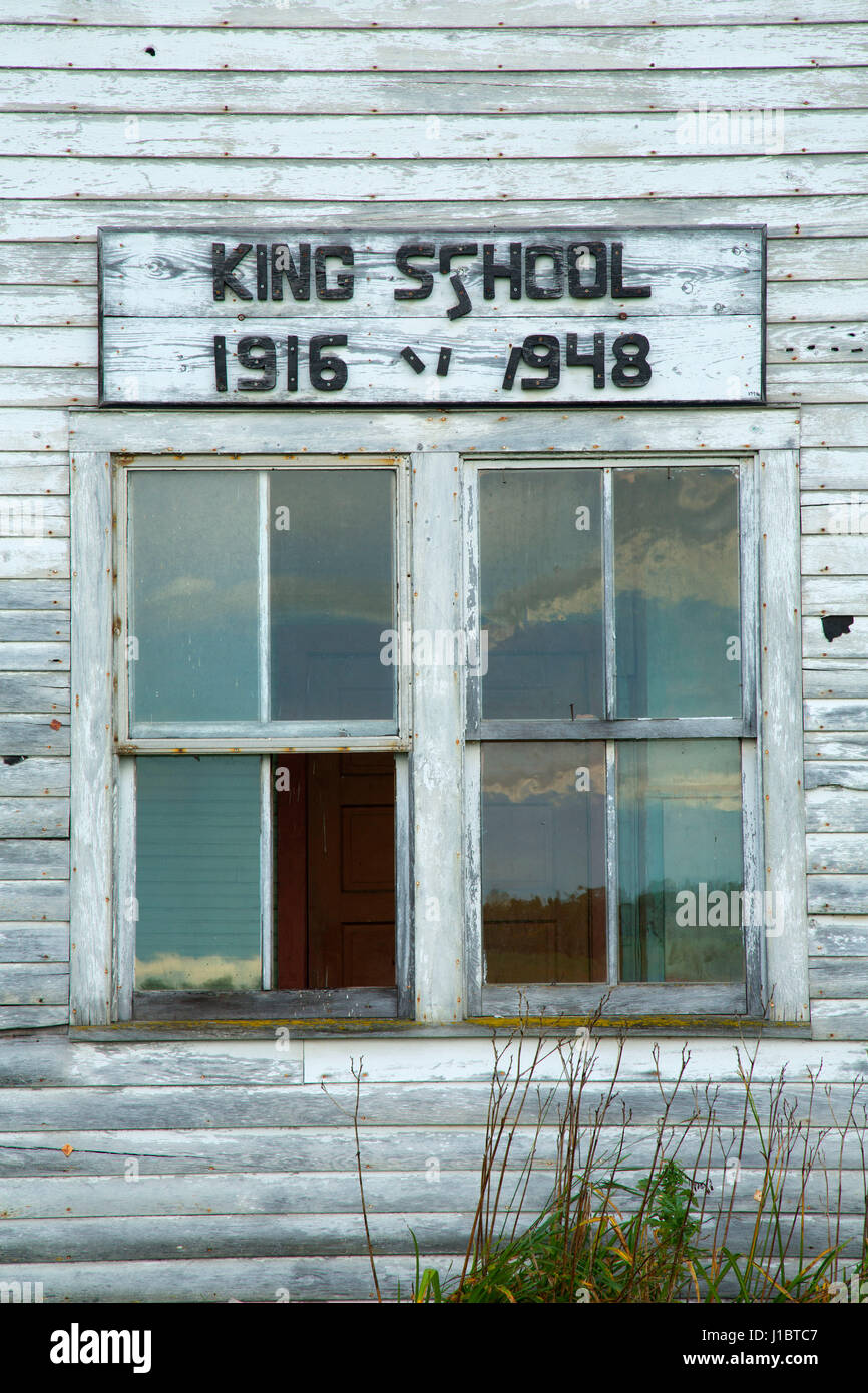 König Schule, Douglas County, Wisconsin Stockfoto