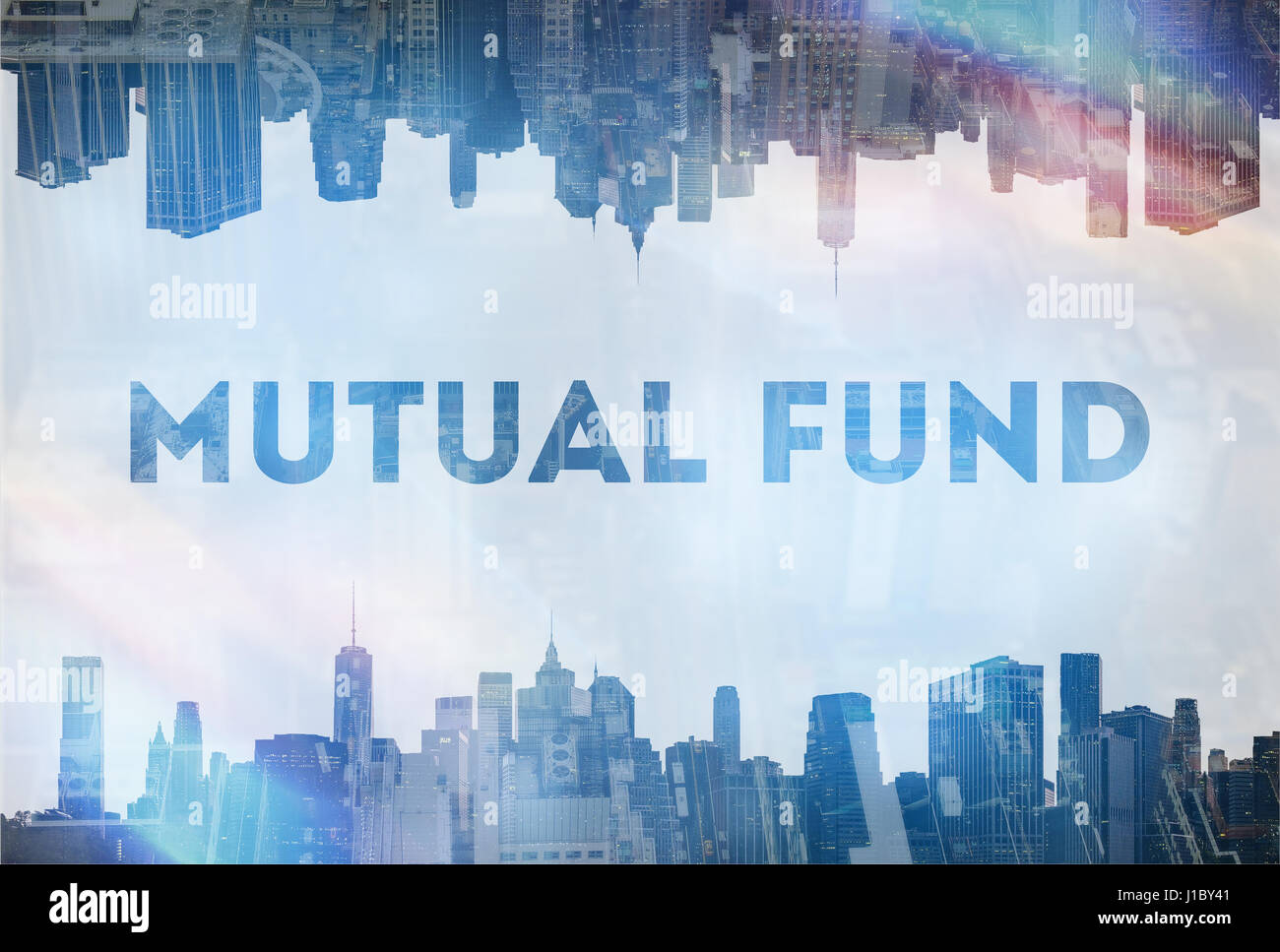 Mutual Fund Konzept Bild Stockfoto