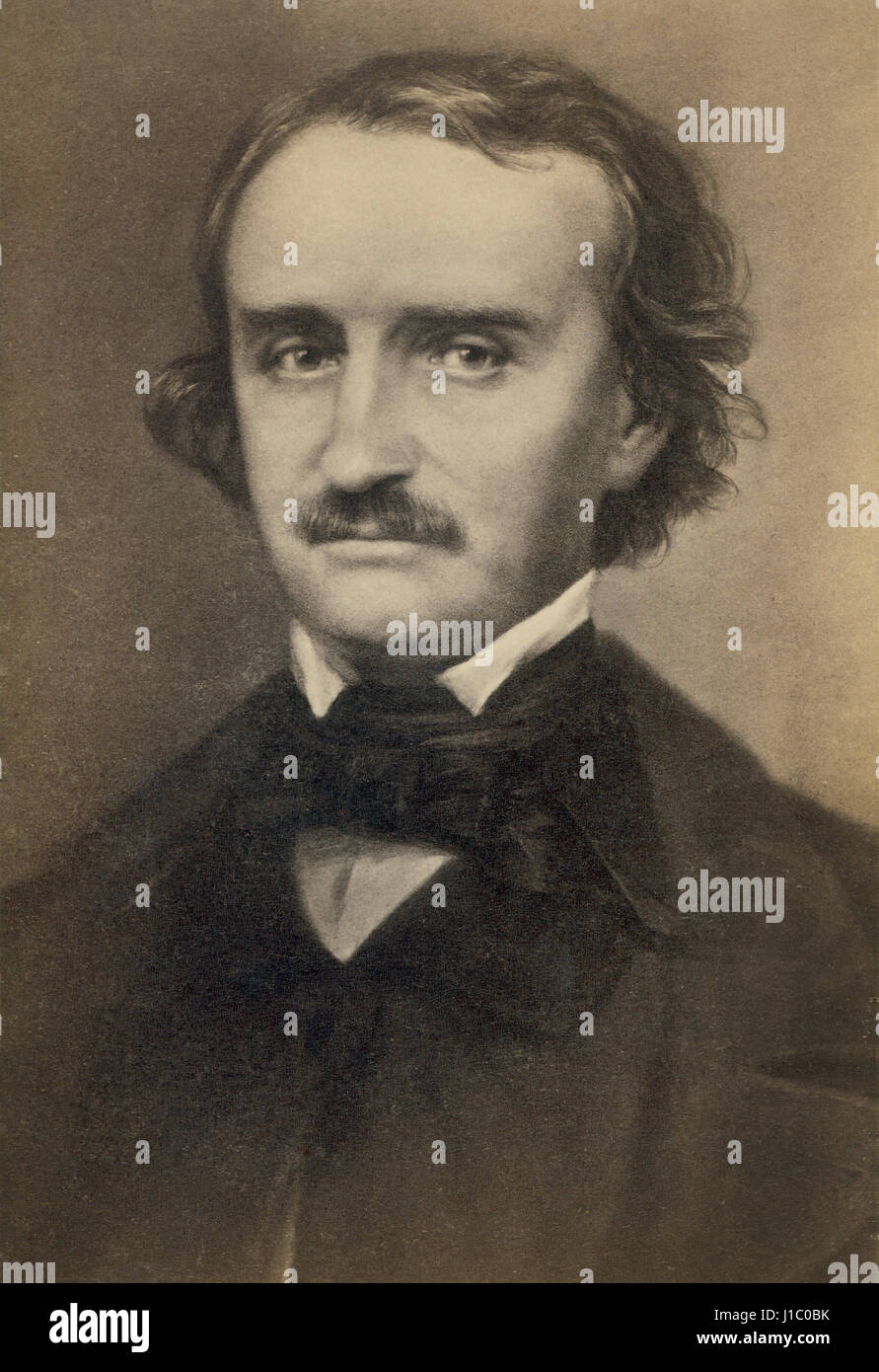 Poe (1809-49), US-amerikanischer Schriftsteller und Dichter, Portrait, 1840 Stockfoto