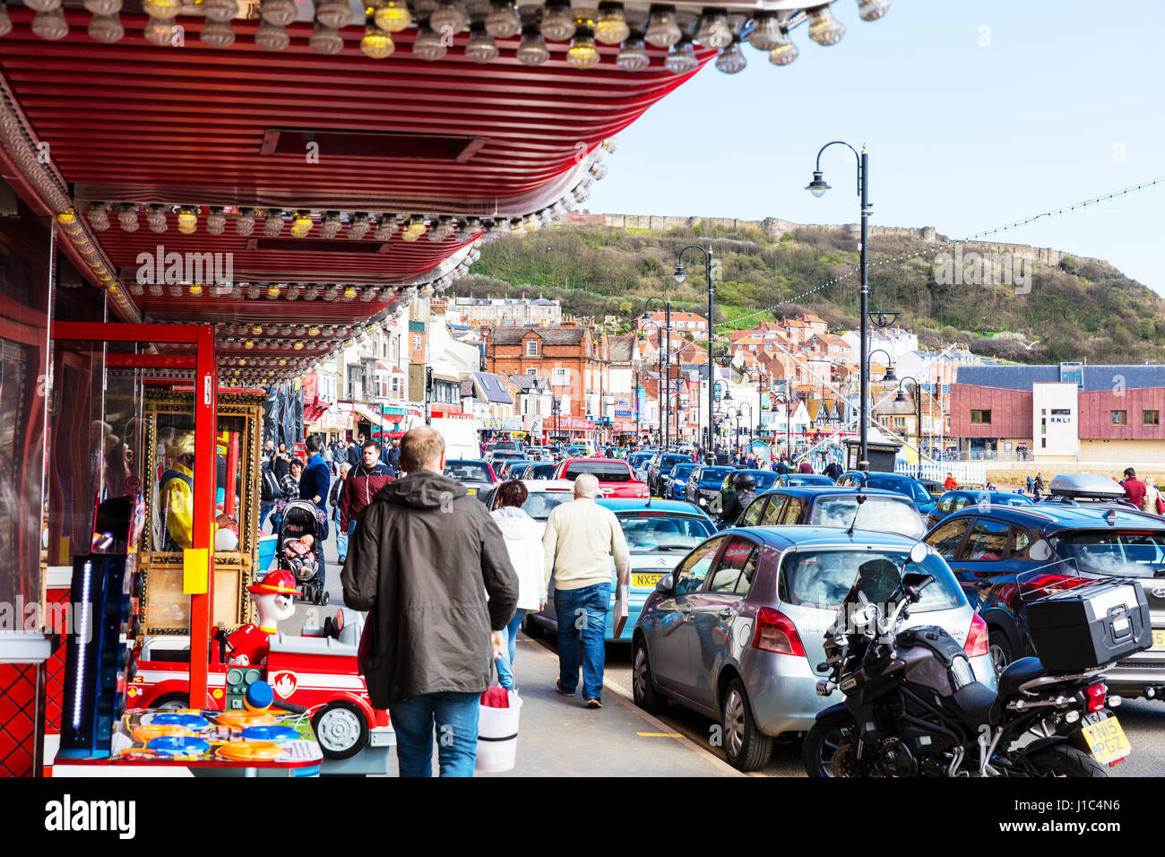 Scarborough Stadt Vergnügungen Spielhallen Scarborough Stadt UK England GB Scarborough Stadt Sea Front Arkaden Scarborough Arkaden Stockfoto