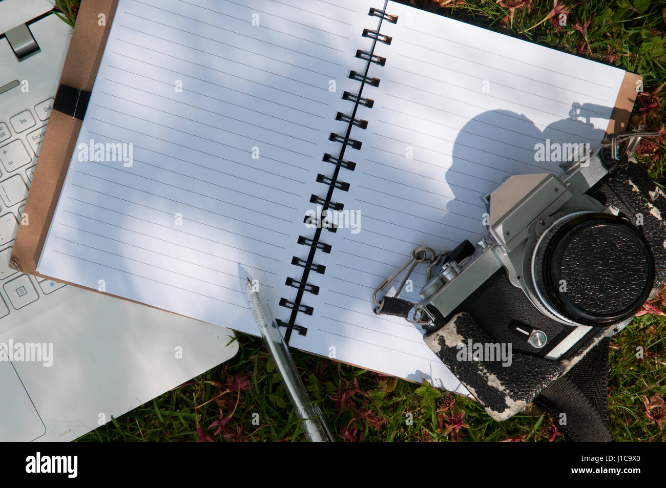 Vintage-Stil Foto Blog Hintergrund oder Vorlage Stockfoto