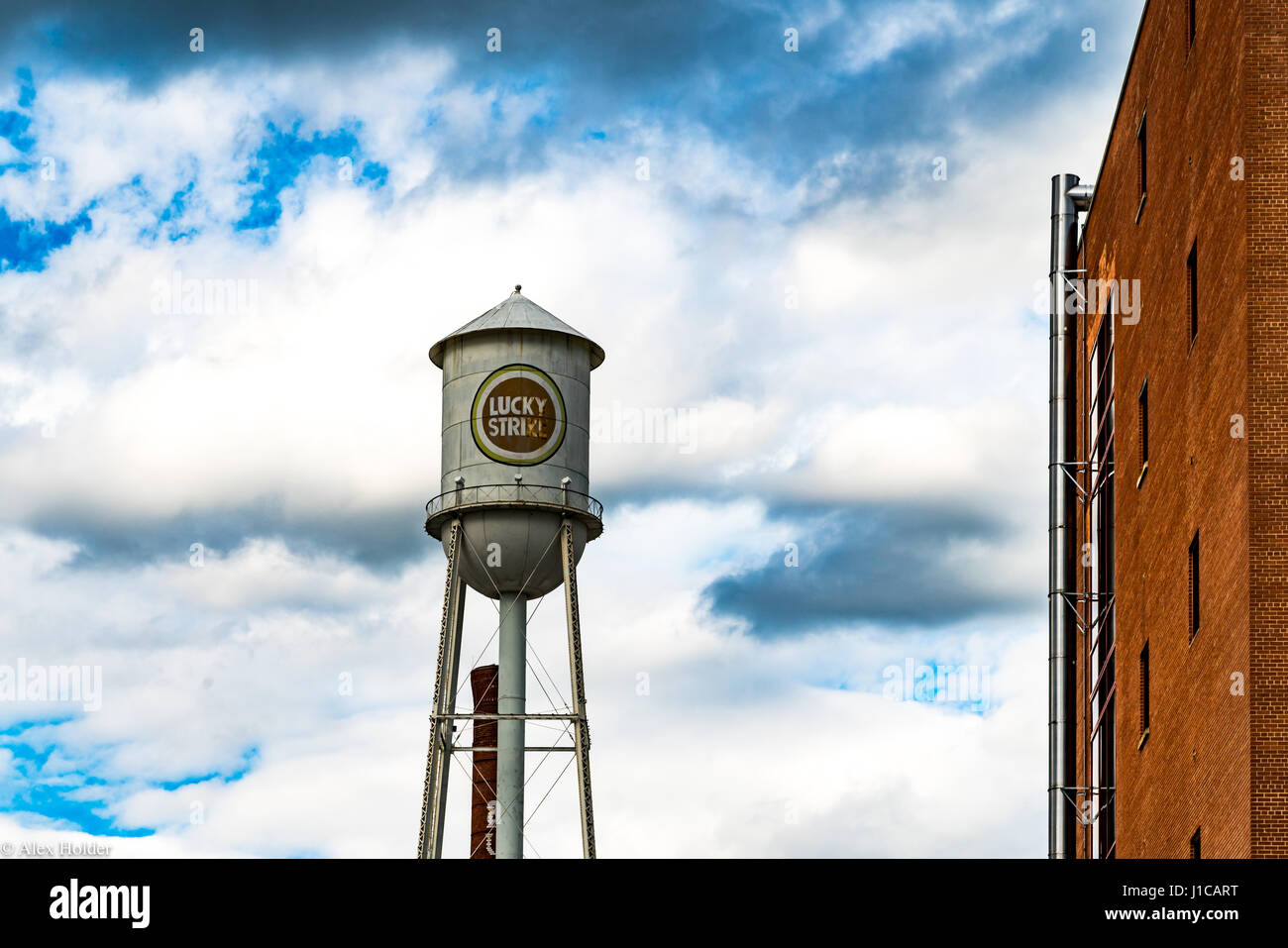 Lucky Strike Wasserturm Stockfoto