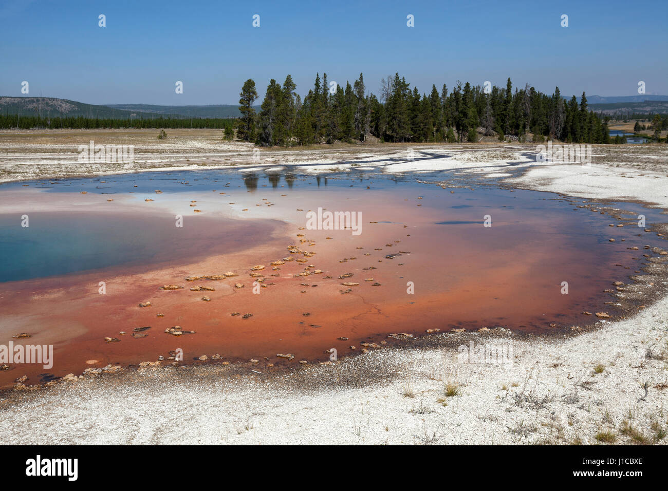 Opal Pool, Midway Geyser Basin, Yellowstone-Nationalpark, Wyoming, USA Stockfoto