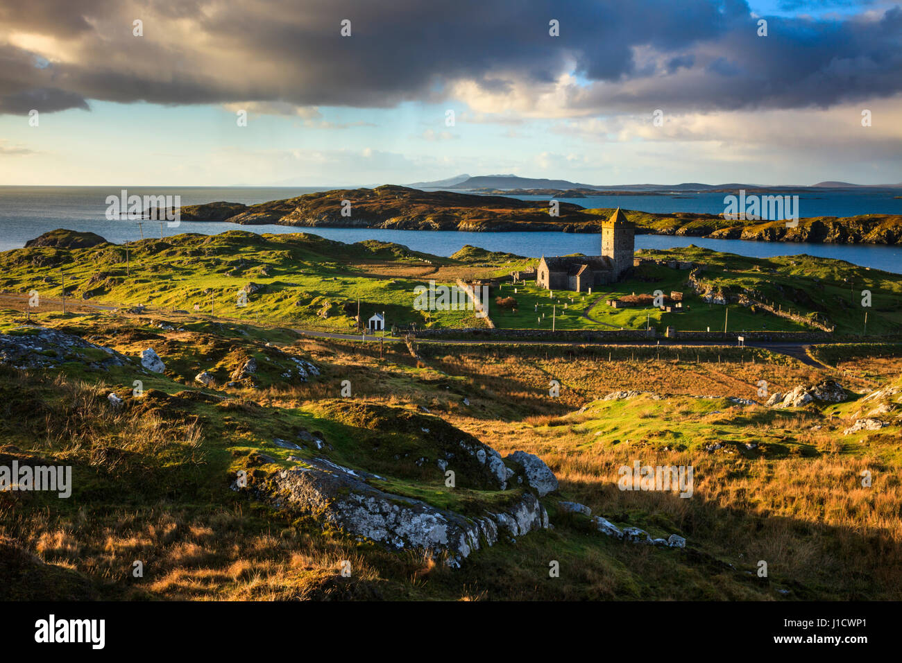Rodel-Kirche auf der Insel Harris in den äußeren Hebriden Stockfoto