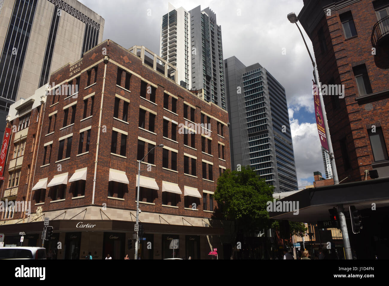 Brisbane, Australien: Cartier speichern in Invicta House an der Ecke von Edward und Elizabeth Street Stockfoto