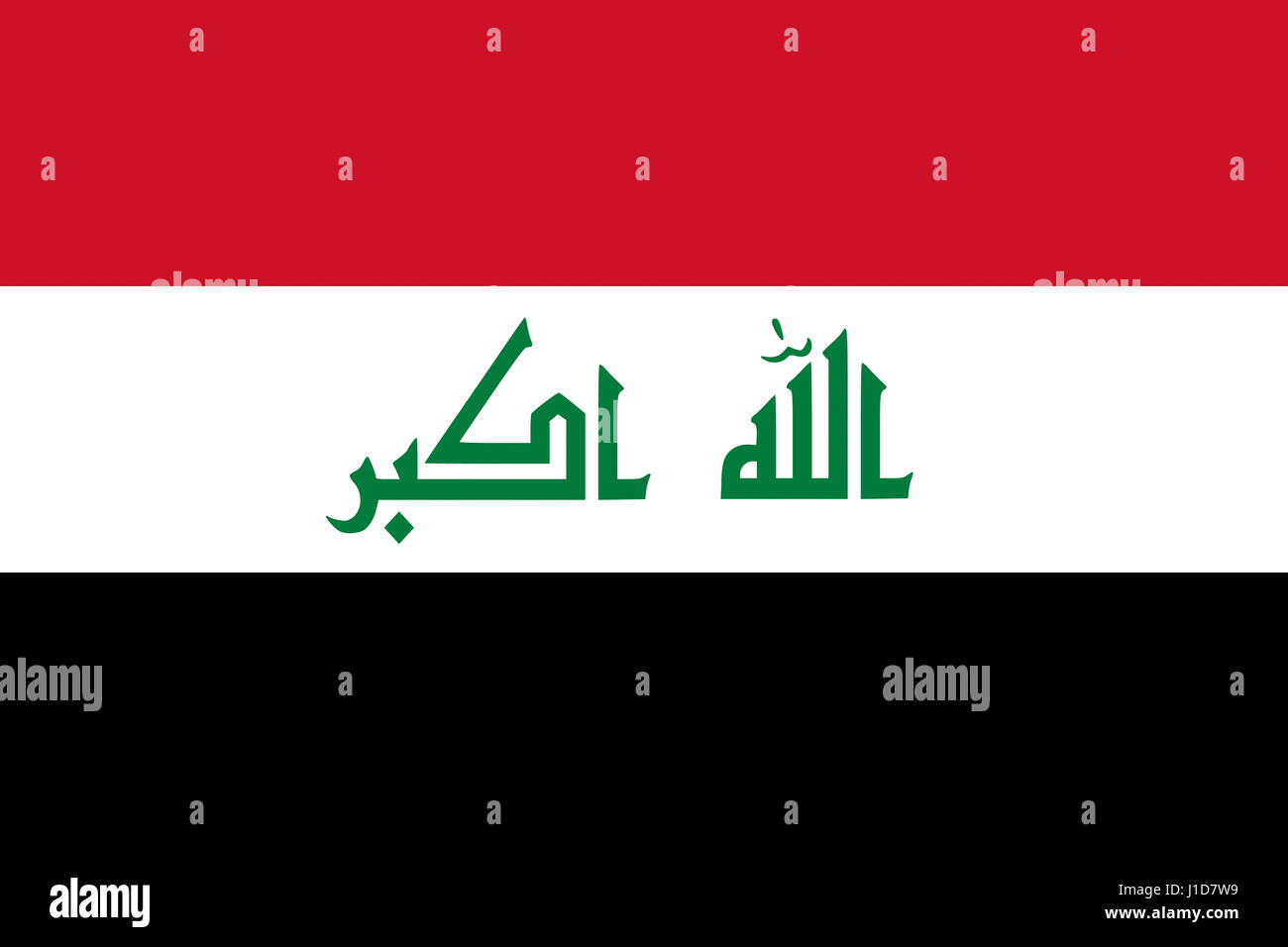 Abbildung der Flagge des Irak Stockfoto