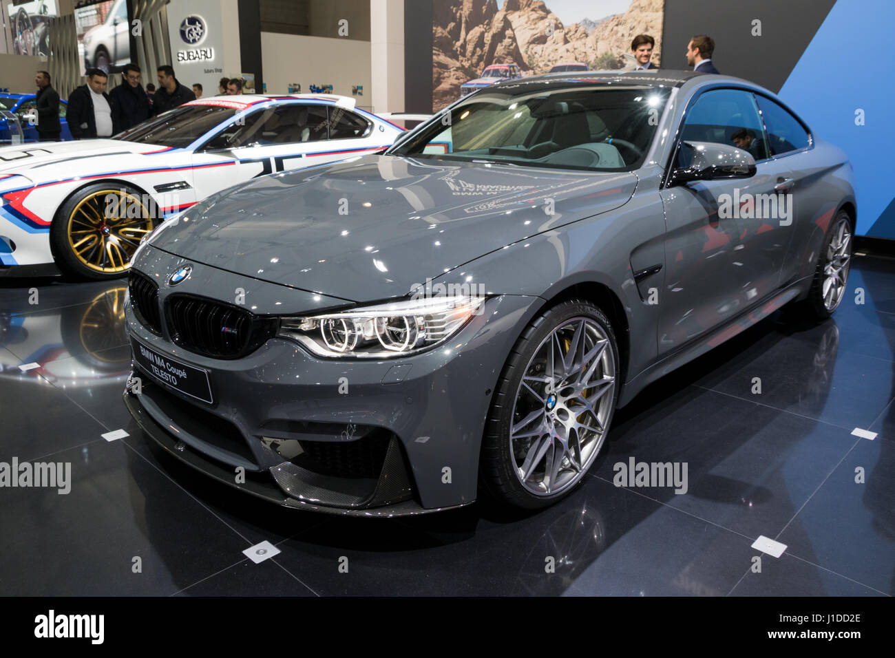Brüssel - 19. Januar 2017: BMW M4 Coupé TELESTO Auto auf dem Brüsseler Autosalon. Stockfoto