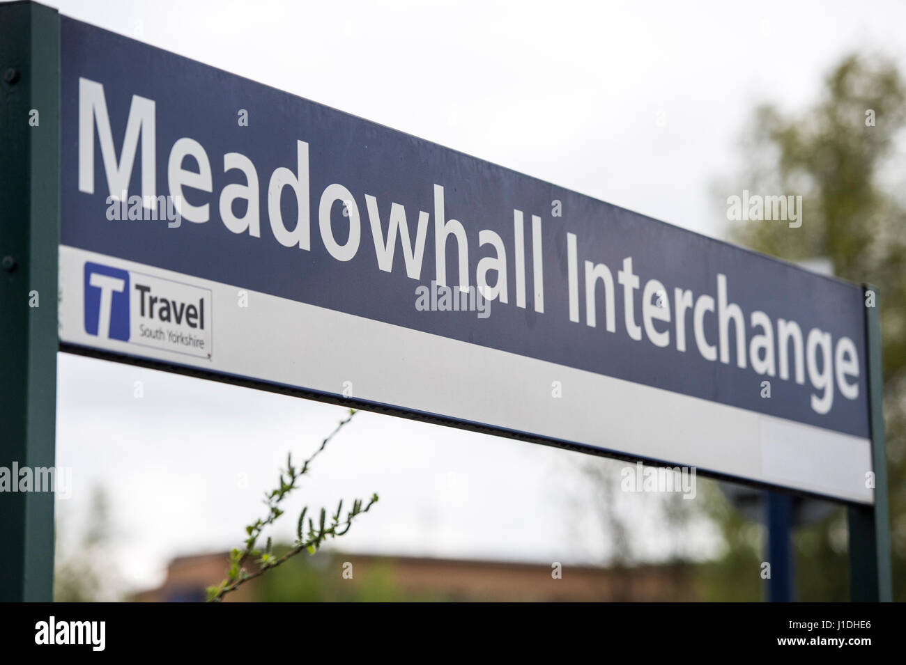 Meadowhall Interchange, Sheffield, wo ein 16 Jahres altes Mädchen getötet wurde, nachdem er von einem Zug geschlagen Stockfoto