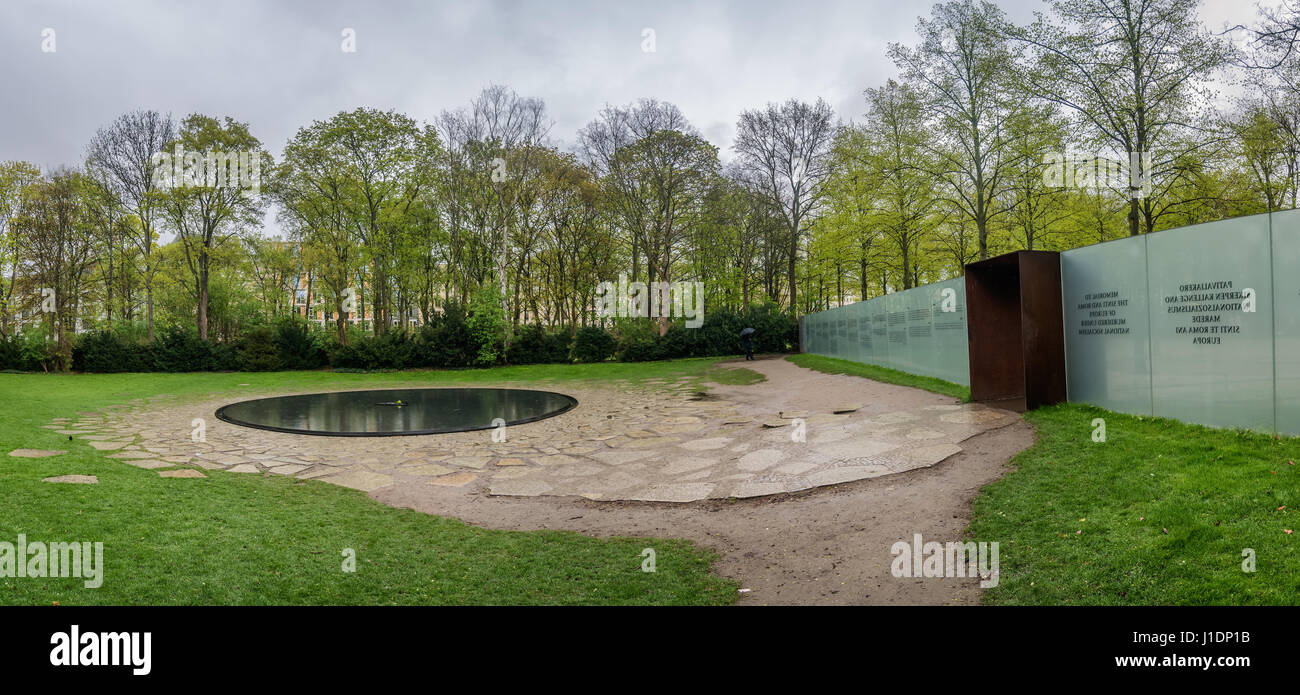 Denkmal für die Sinti und Roma Opfer des Nationalsozialismus, Berlin, Deutschland Stockfoto