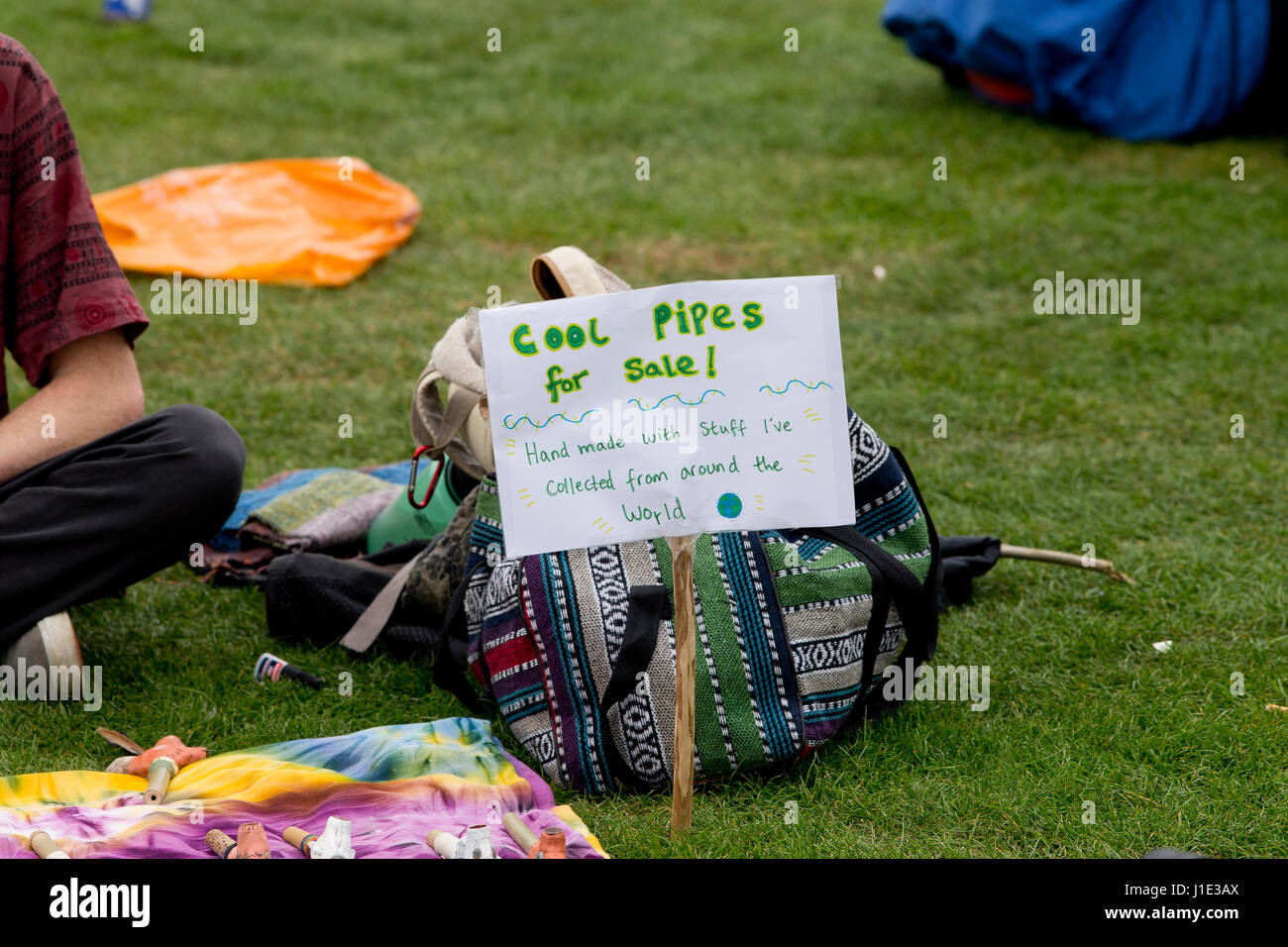 London, UK. 20. April 2017. 420 Cannabis Protest im Hyde Park, London Credit: Sebastian Remme/Alamy Live News Stockfoto