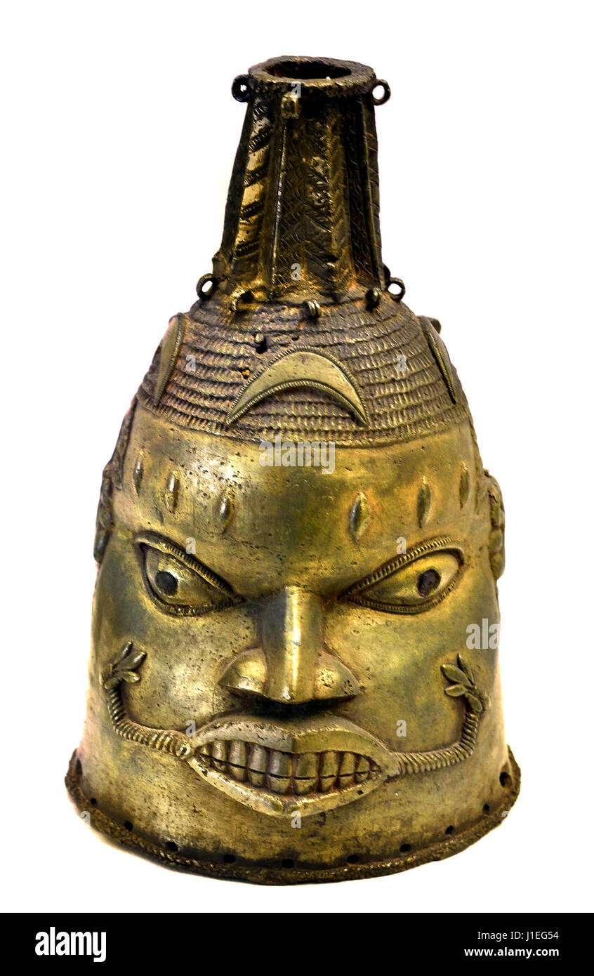Oduduwa Maske aus dem 18. - 19. Jahrhundert n. Chr., Benin Nigeria Afrika Stockfoto