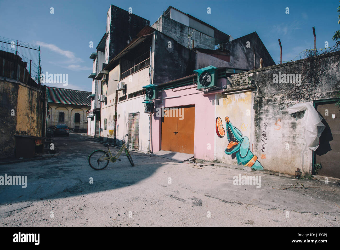 Penang Gassen Stockfoto