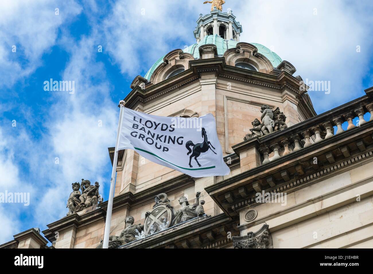 Die Lloyds Banking Group schottischen Stammsitz auf dem Hügel in Edinburgh Stockfoto