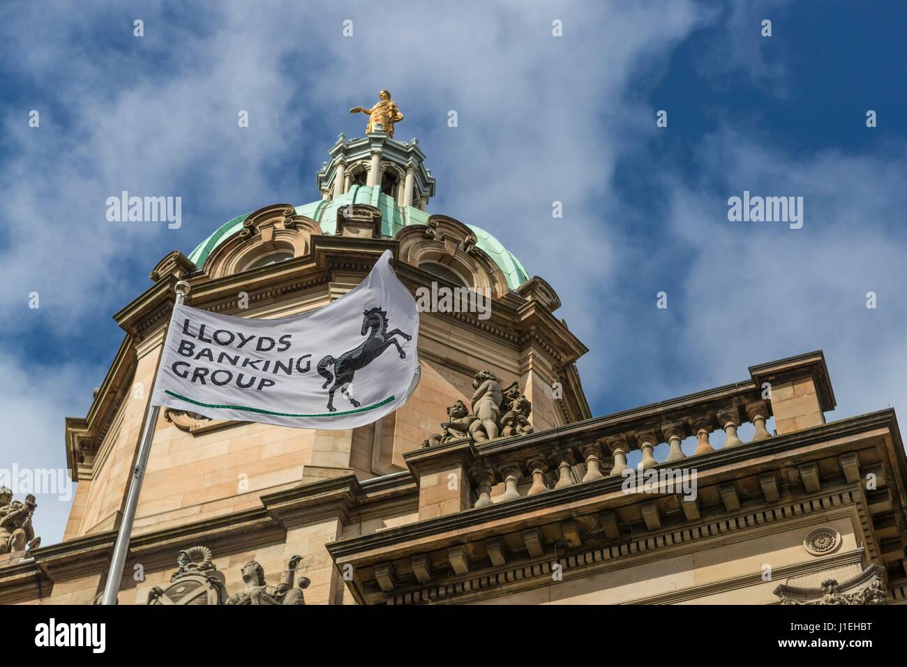 Die Lloyds Banking Group schottischen Stammsitz auf dem Hügel in Edinburgh Stockfoto