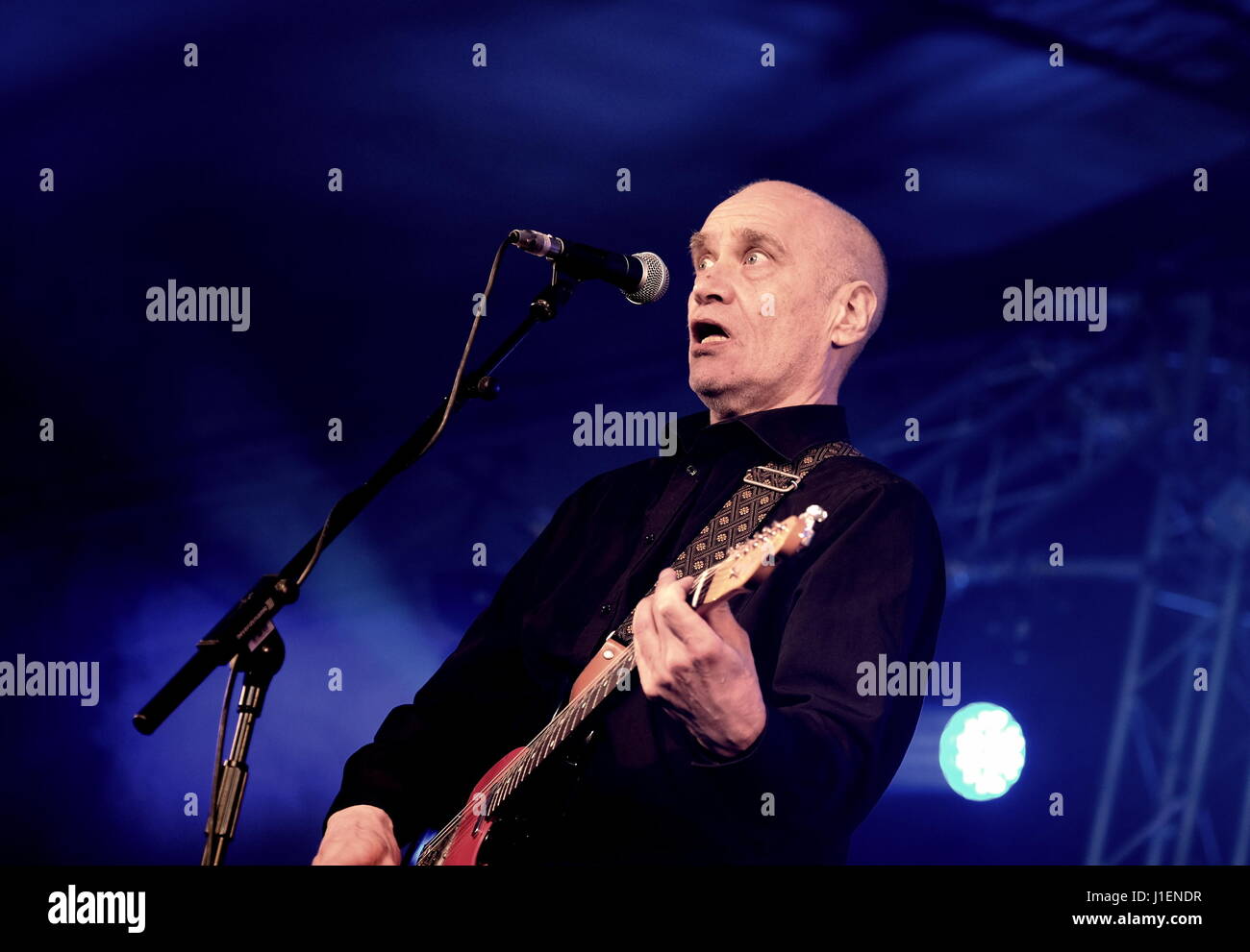 Wilko Johnson erklingt in Cornbury Festival Oxfordshire 8. Juli 2016 Stockfoto